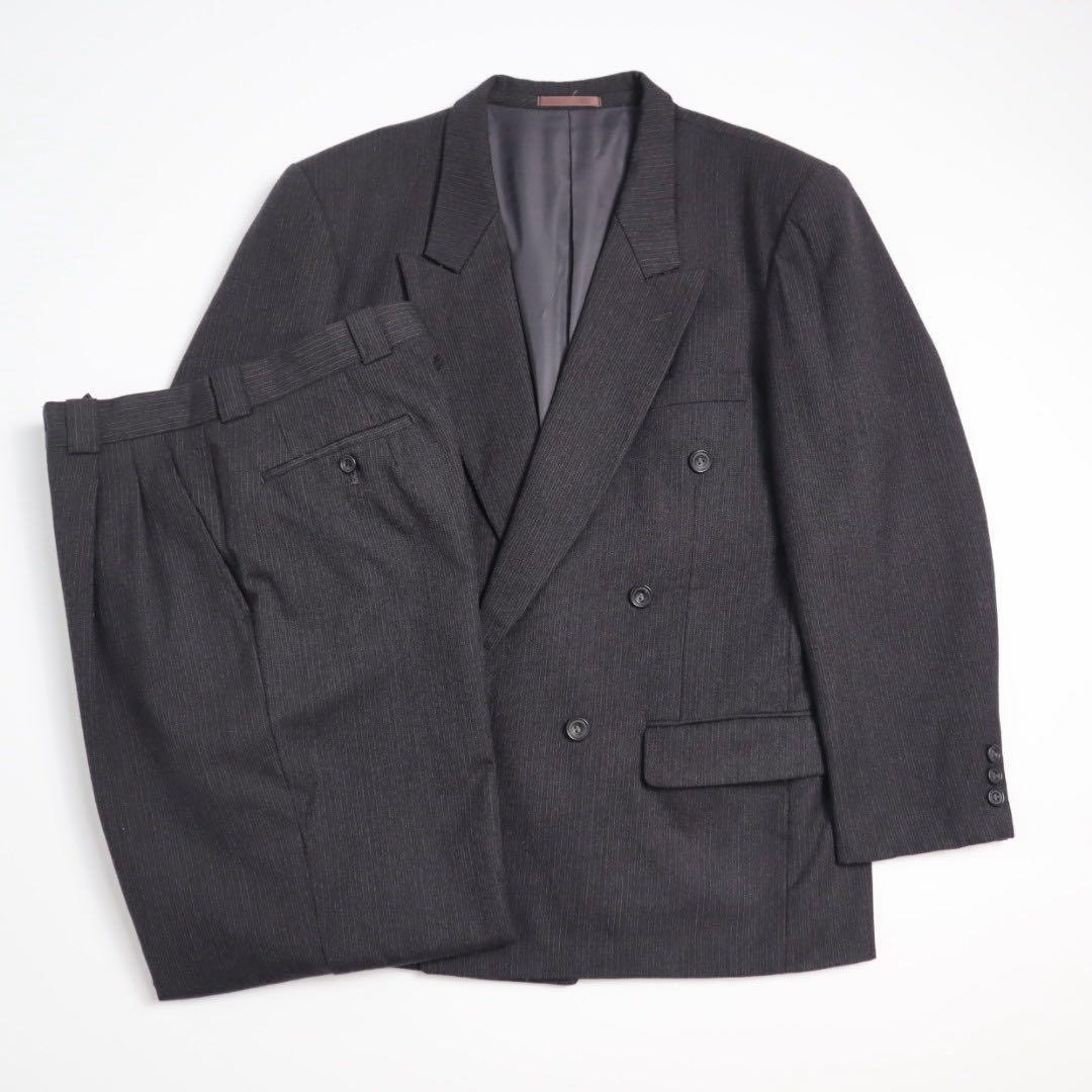 Vintage 80s 90s ダブルブレスト 2タック スーツ セットアップ