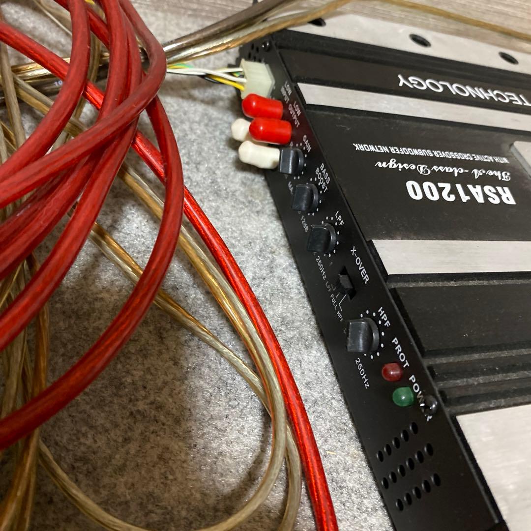 あひ　サブウーファー アンプ付 セルシオ外し 25cm2発 カロッツェリア