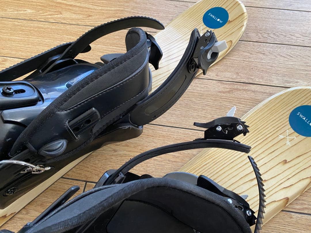 SWALLOW ソフトブレード スノボブーツ用ショートスキー 3点セット