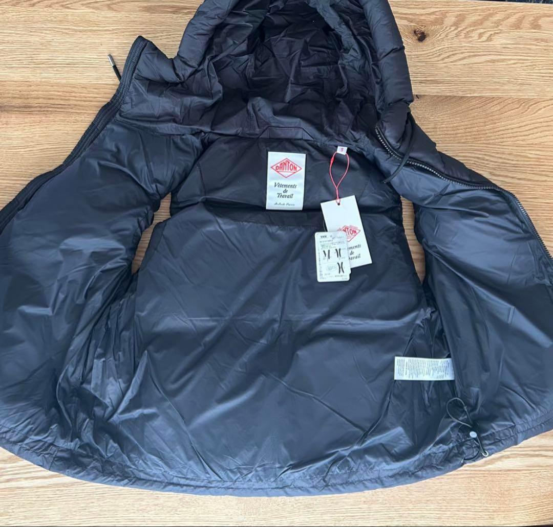 う〜たんさま専用　新品DANTONダントン　フードダウンベスト　レディースS 黒