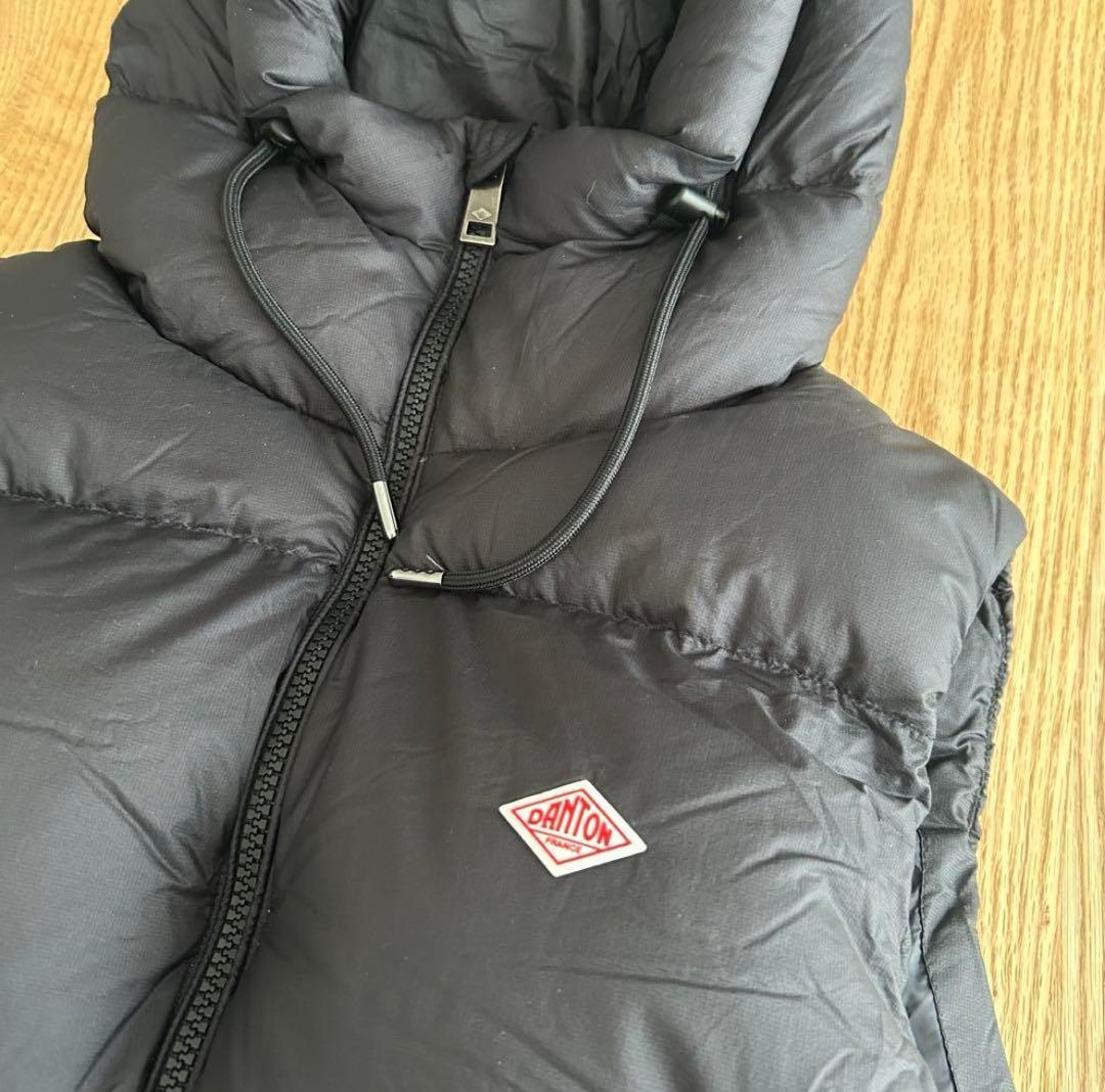 う〜たんさま専用　新品DANTONダントン　フードダウンベスト　レディースS 黒