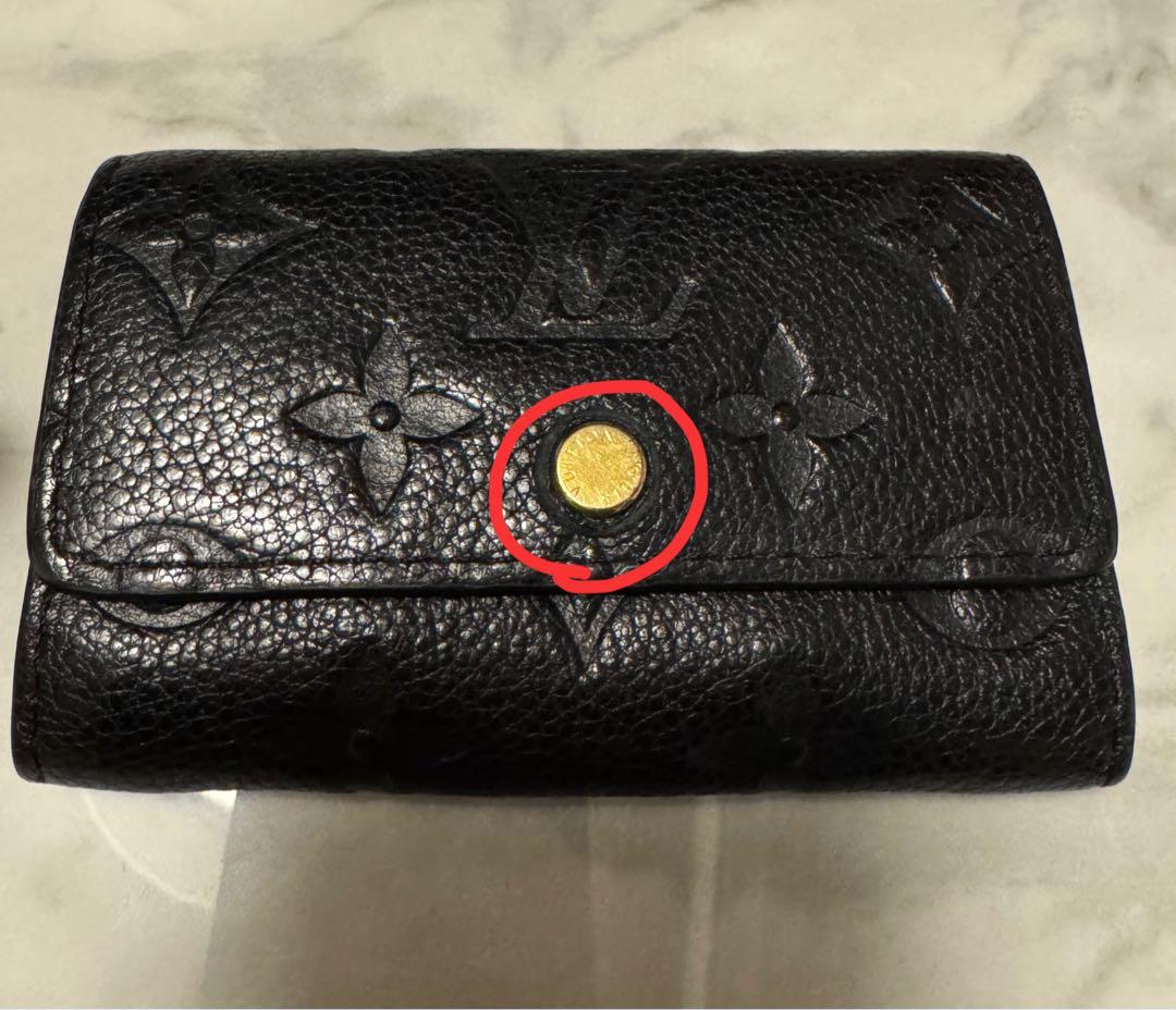 Louis Vuitton 黒 レザー キーケース