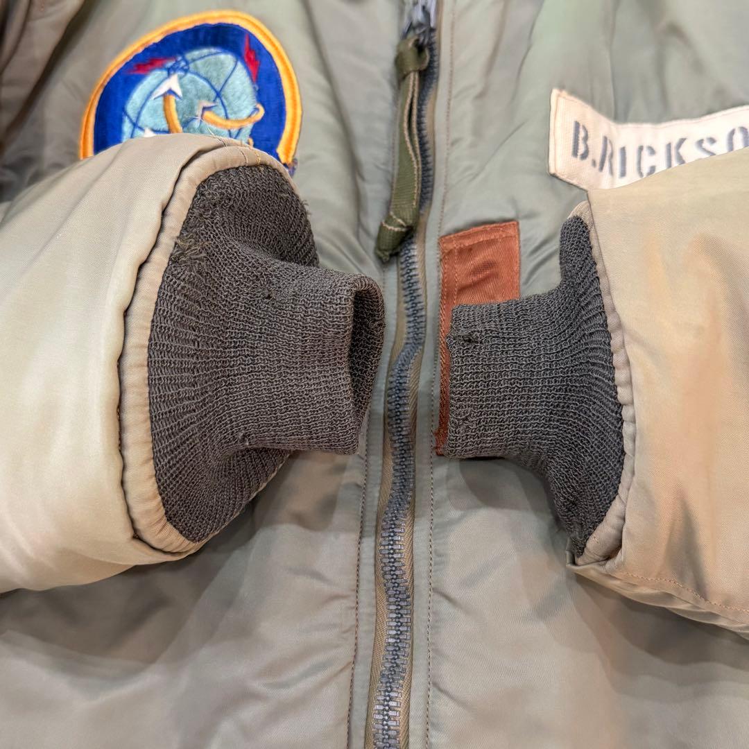 763　バズリクソンズ　MA-1フライトジャケット　L　ワッペン　M13412