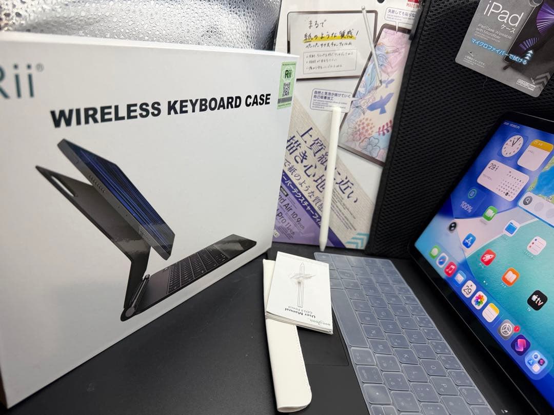 美品約90%ipadair第5世代M1アップルAIマジックキーボードお絵かきペン