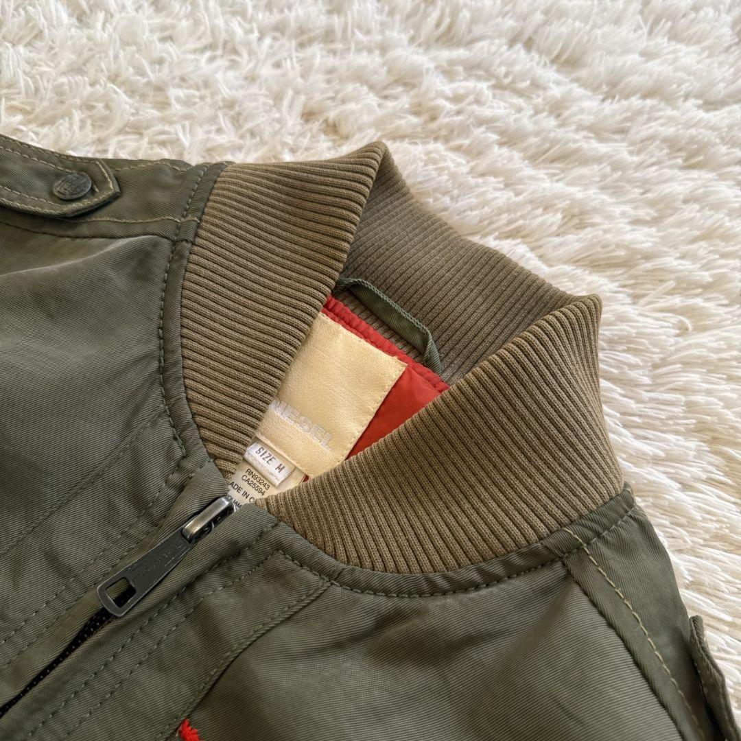 DIESEL 総刺繍 MA-1 ミリタリージャケット フライトジャケット