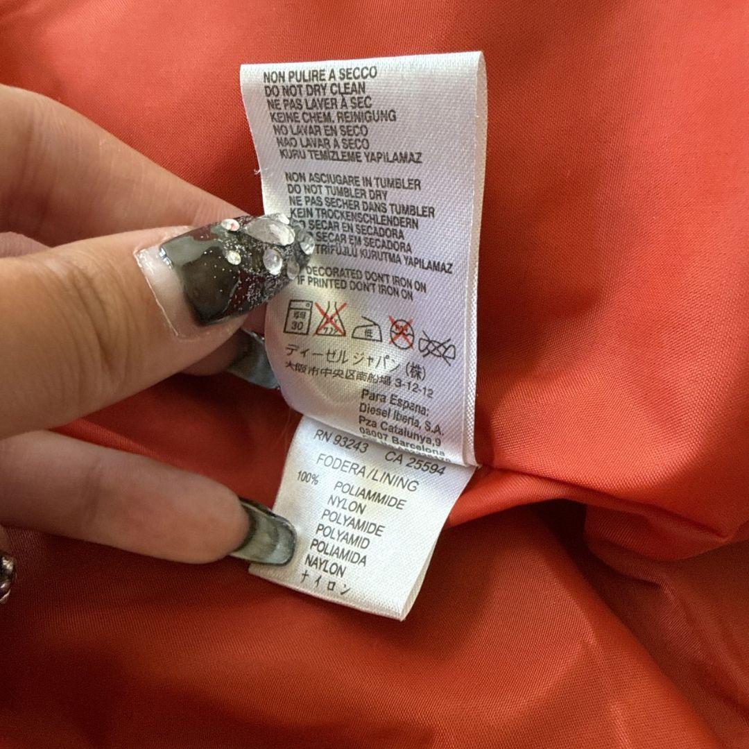 DIESEL 総刺繍 MA-1 ミリタリージャケット フライトジャケット