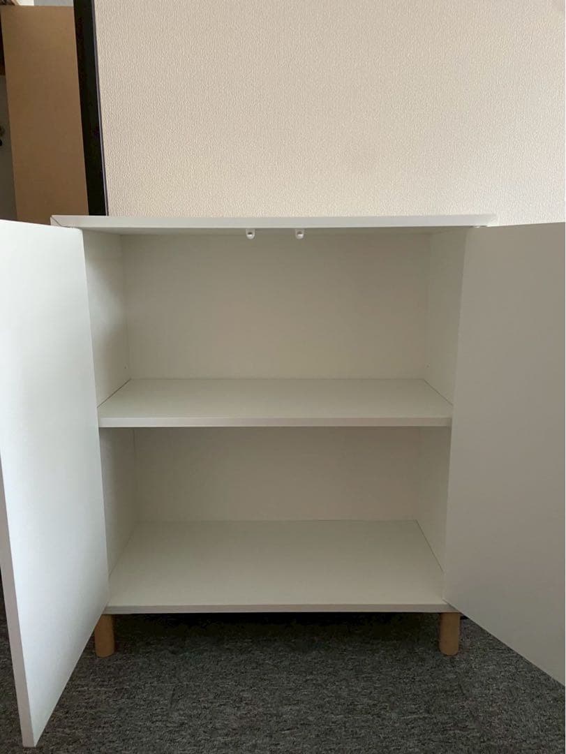 【完成品】IKEA EKET エーケト キャビネット 脚付き ホワイト イケア