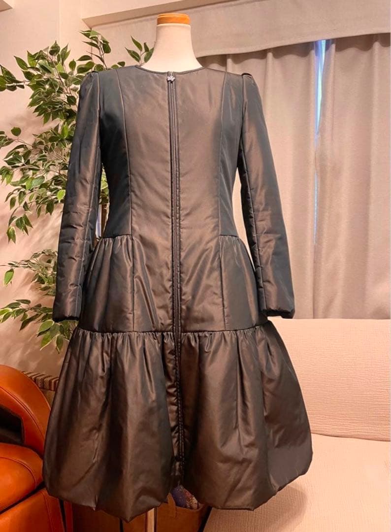 Rene 34 マシュマロ　コート ダークブラウンロング　コート　ダウン　茶