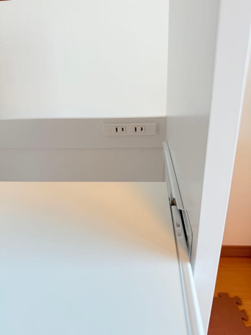 【りこ⭐︎】ホワイト オープンシェルフ 引き出し付き