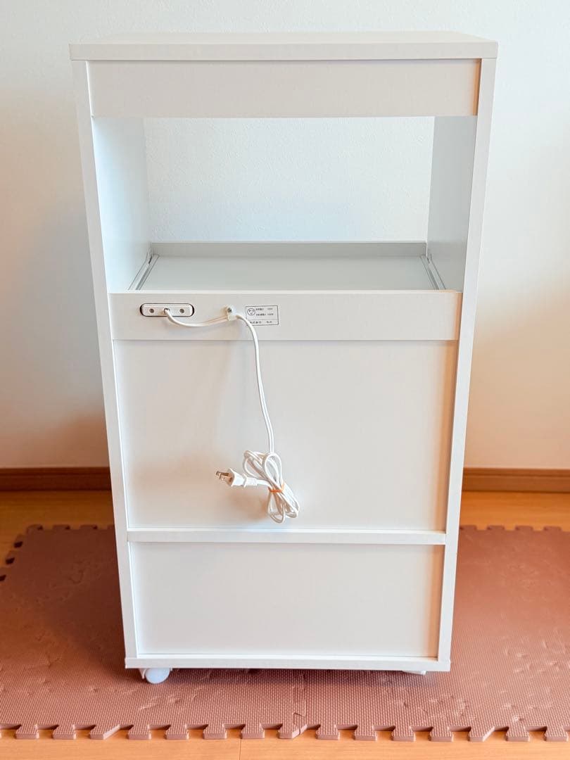 【りこ⭐︎】ホワイト オープンシェルフ 引き出し付き