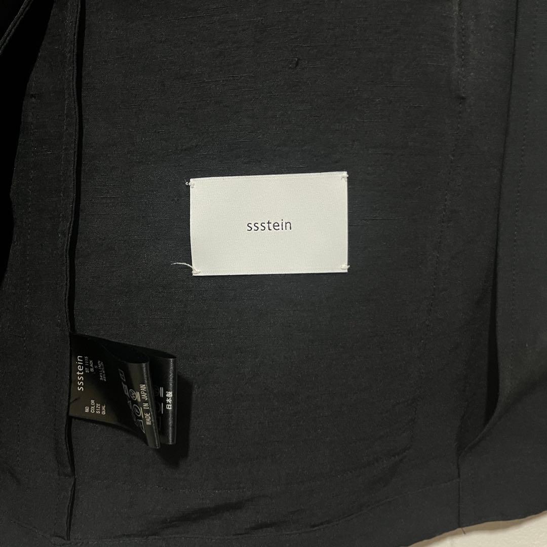 新品未使用　定価¥70400 ssstein テーラードジャケットリネンブラック