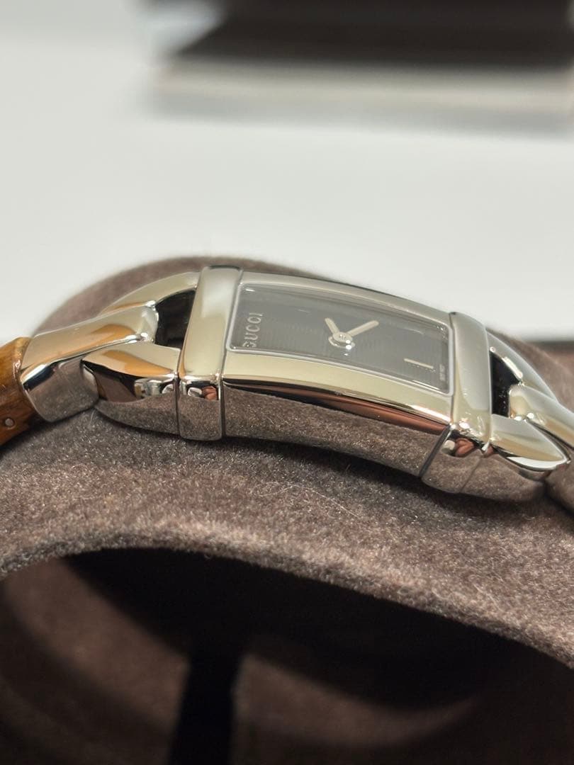 【極美品】GUCCI グッチ 6800L バンブーバングルウォッチ