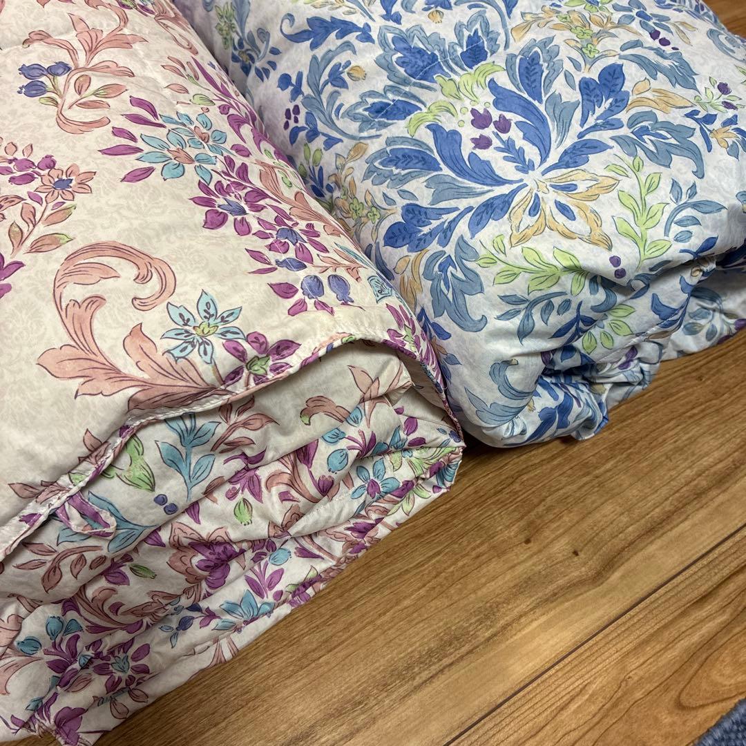 【美品】モリリン 洗える ダウンケット シングルロング 2枚セット