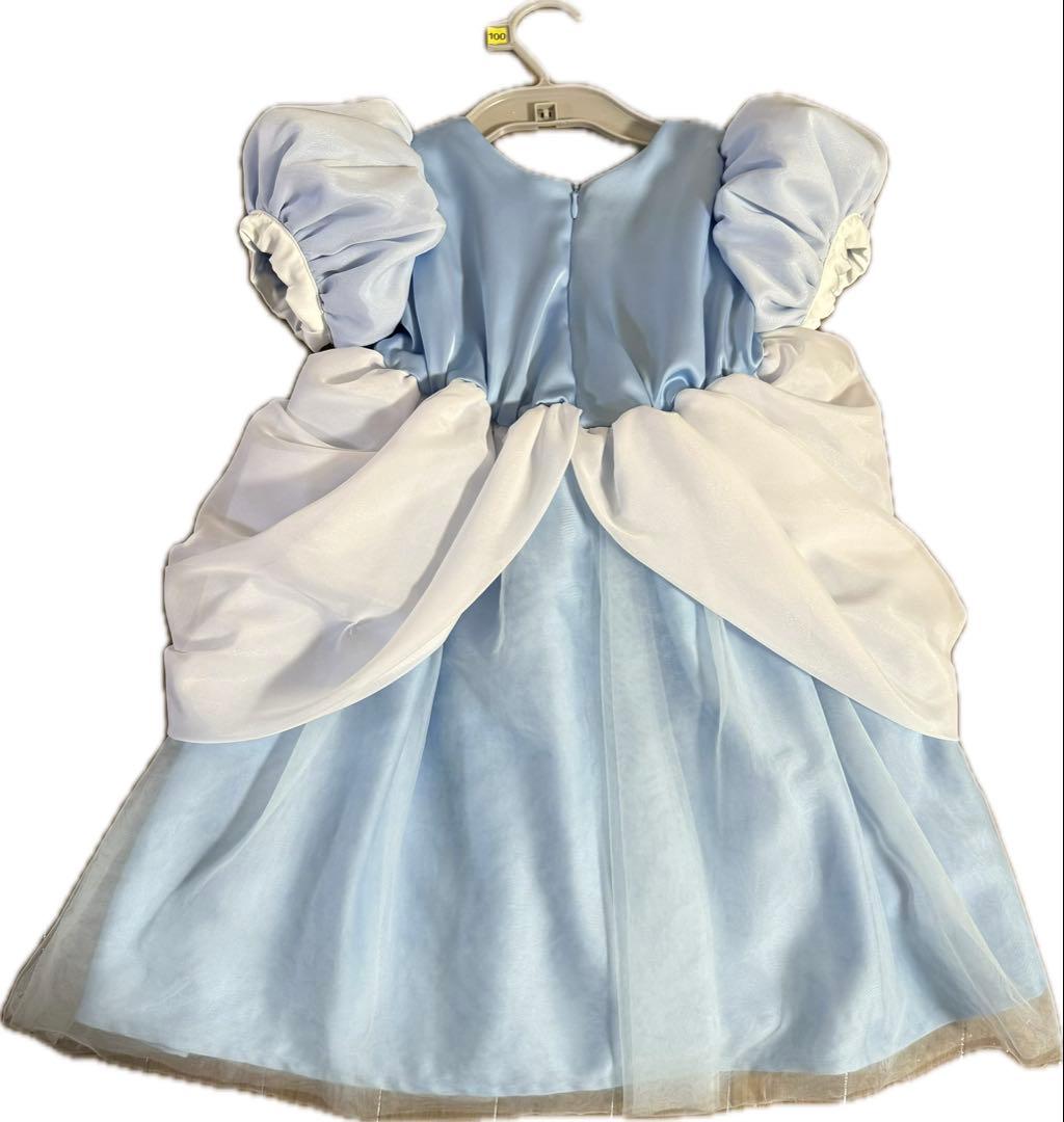 Cottoli シンデレラ 水色ドレス 100 靴17㎝カチューシャ