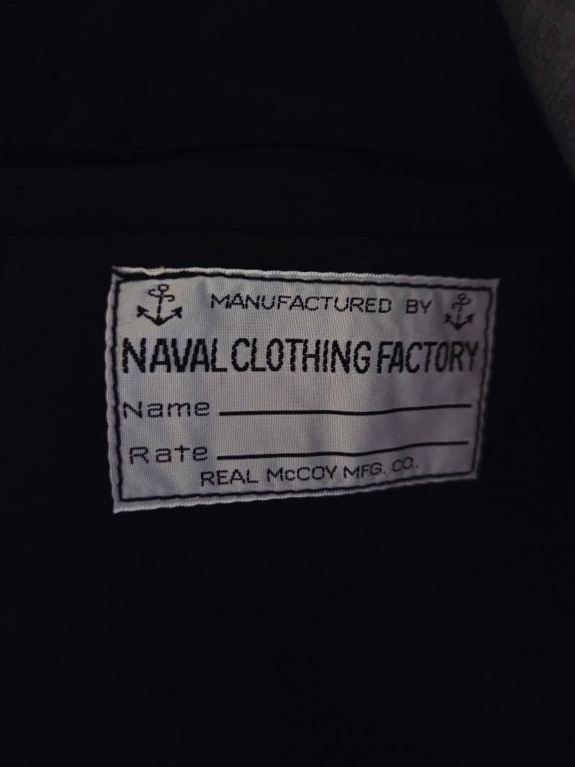 ジャケット・アウター REAL McCOY'S NAVAL CLOTHING FACTORY