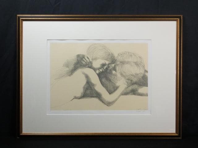 エミリオ・グレコ　直筆サイン『COMMIATO No21』エッチング 0801S