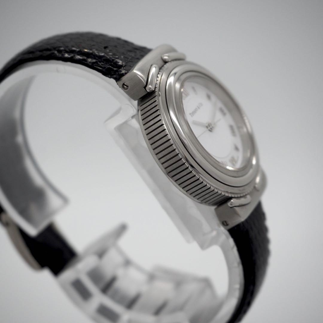 50【美品】ティファニー　時計　レディース インタリオ ホワイトローマン