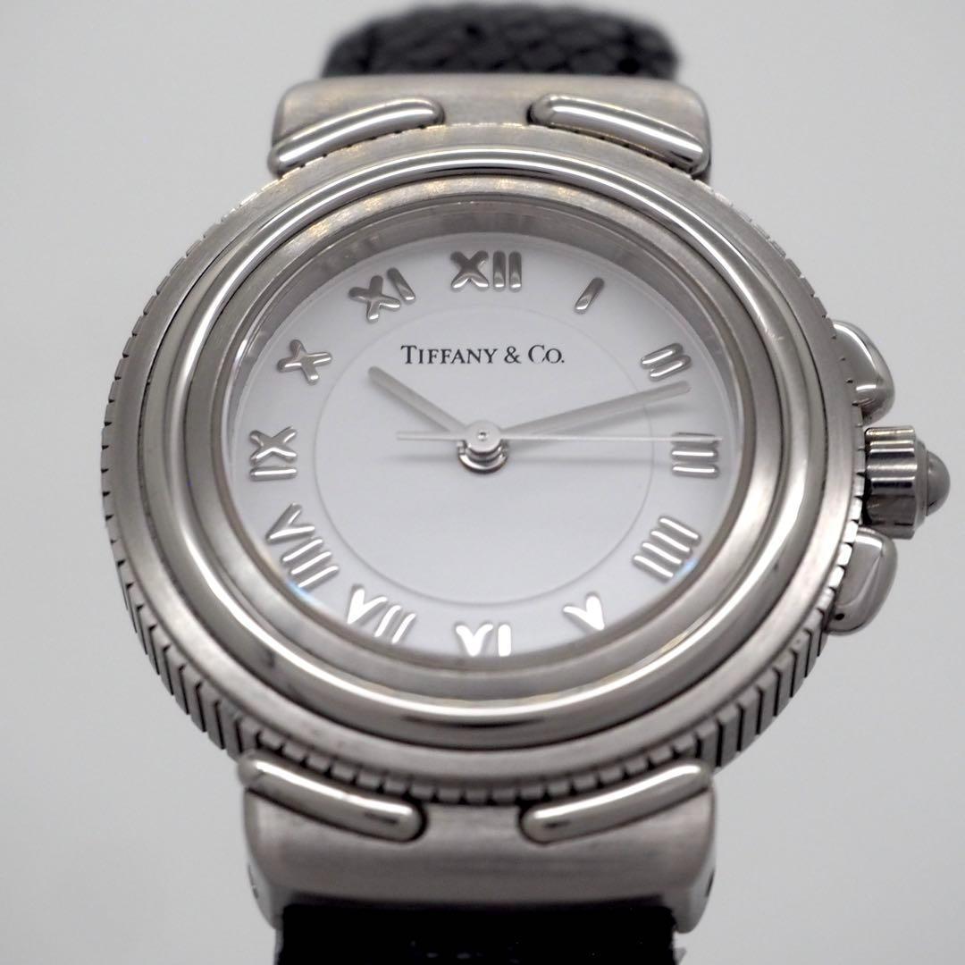 50【美品】ティファニー　時計　レディース インタリオ ホワイトローマン