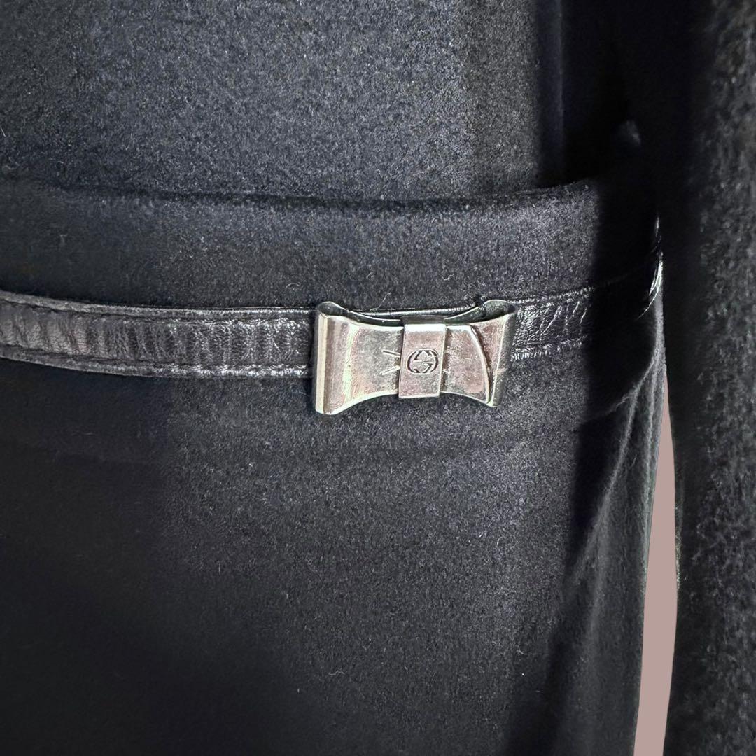 GUCCI ブラック チェスターコート イタリア製 IT44