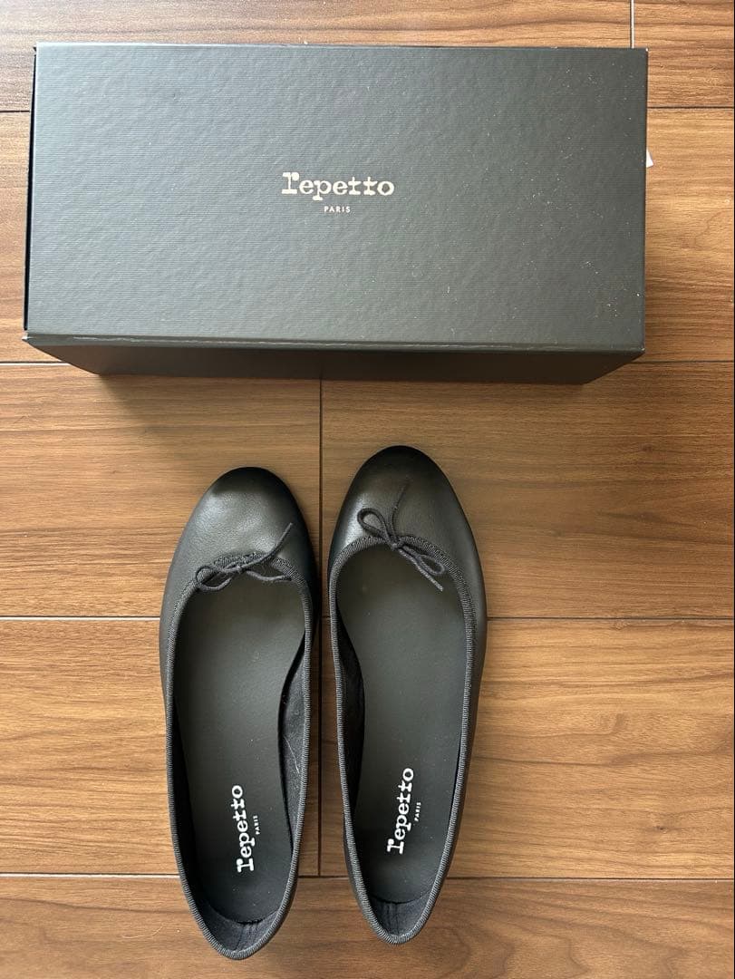 ほぼ新品 レペット Cendrillon gomme ブラック　箱あり　39