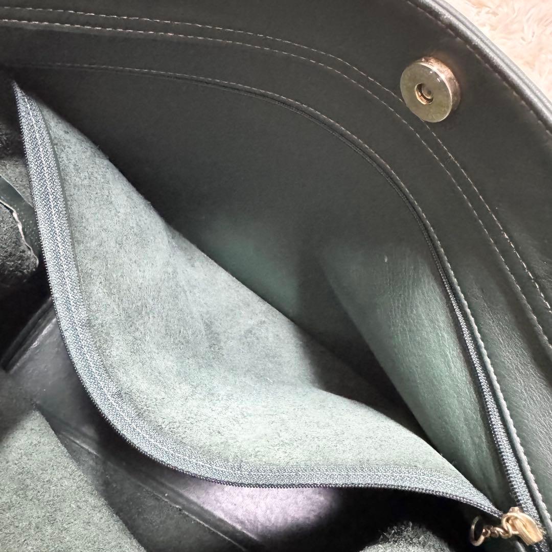 オールドコーチ 4140 トートバッグ カーキ グラブタンレザー 大容量 肩掛け