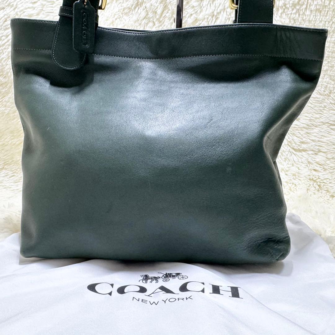 オールドコーチ 4140 トートバッグ カーキ グラブタンレザー 大容量 肩掛け