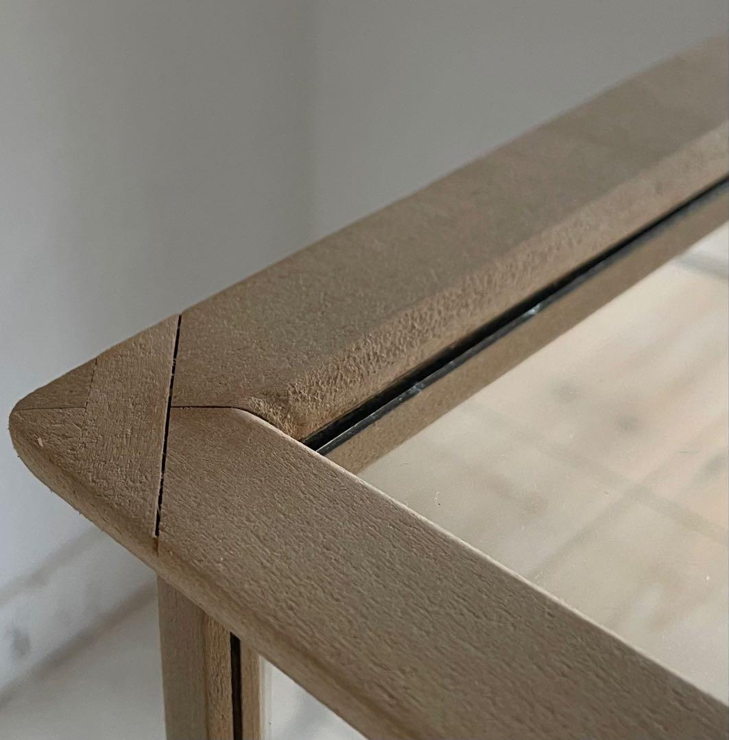 古い木枠ガラスケース　高さ70.5cm 古道具　ショーケース　アンティーク