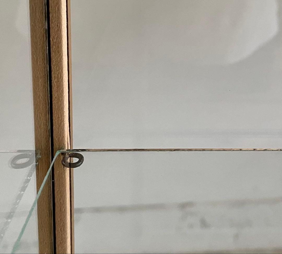 古い木枠ガラスケース　高さ70.5cm 古道具　ショーケース　アンティーク