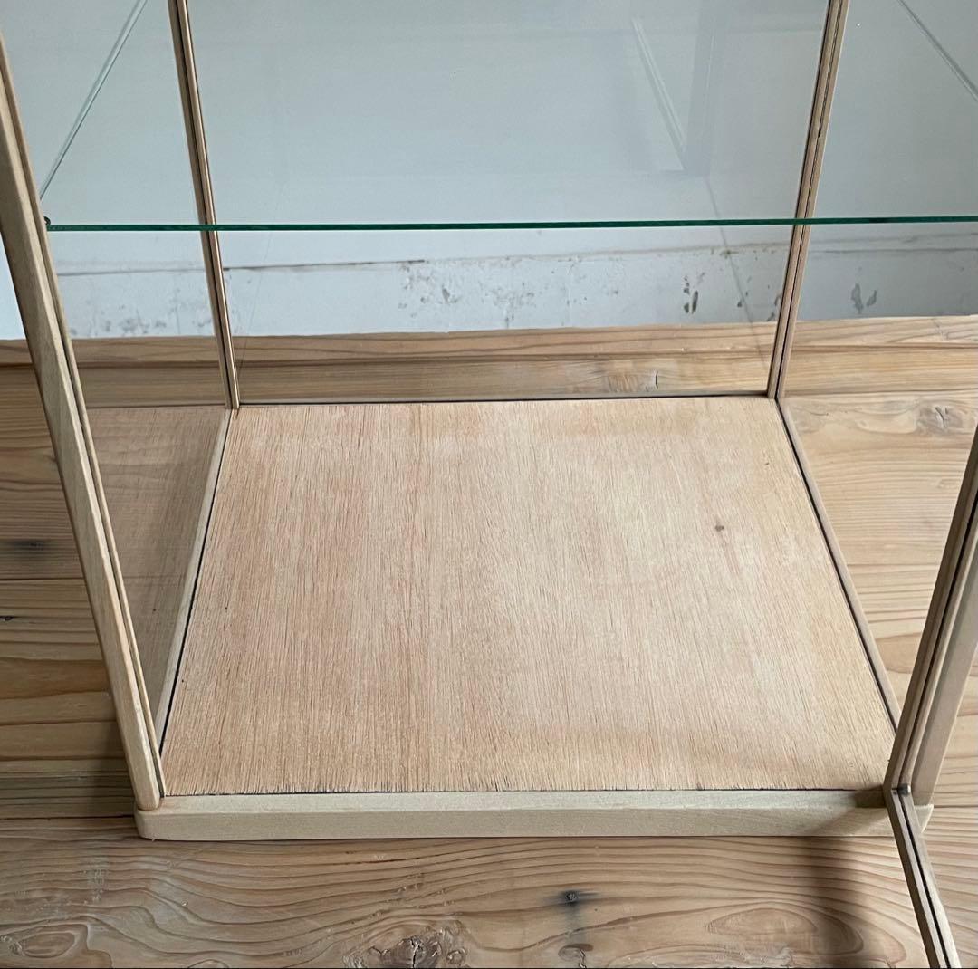 古い木枠ガラスケース　高さ70.5cm 古道具　ショーケース　アンティーク