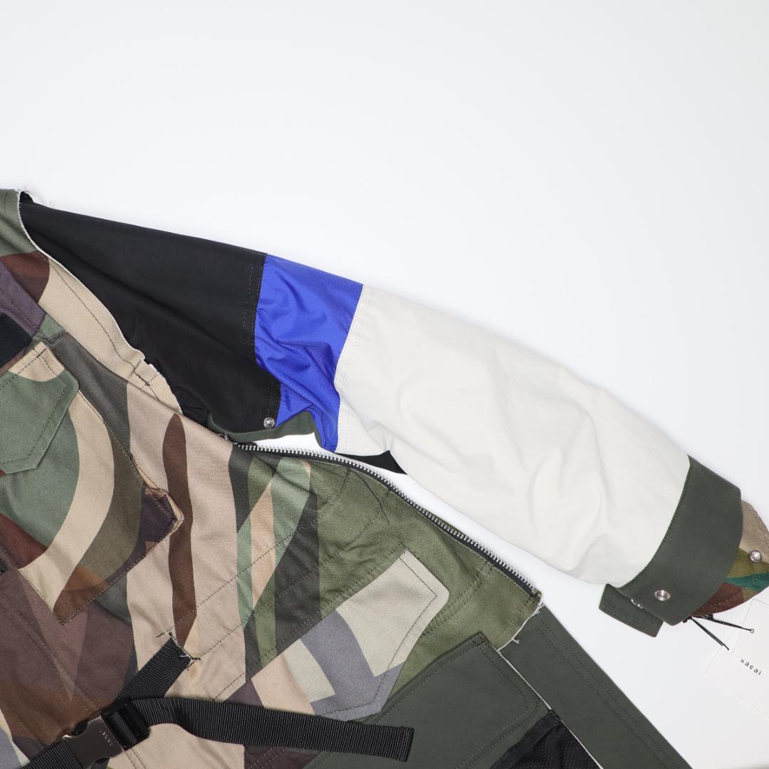 sacai × KAWS 新品 21AW 再構築 オーバーサイズ ジャケット 2
