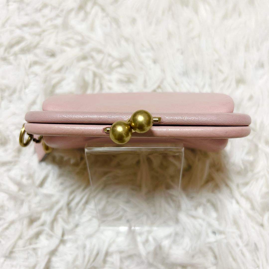 ⭐️現行・極美品⭐️コーチ キスロック がま口 ケース ポーチ ピンク