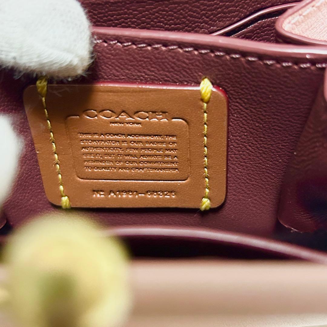 ⭐️現行・極美品⭐️コーチ キスロック がま口 ケース ポーチ ピンク