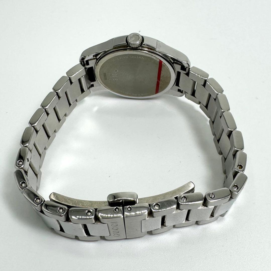 【美品】GUCCI 腕時計 126.5 シルバー ピンクゴールド G ロゴ