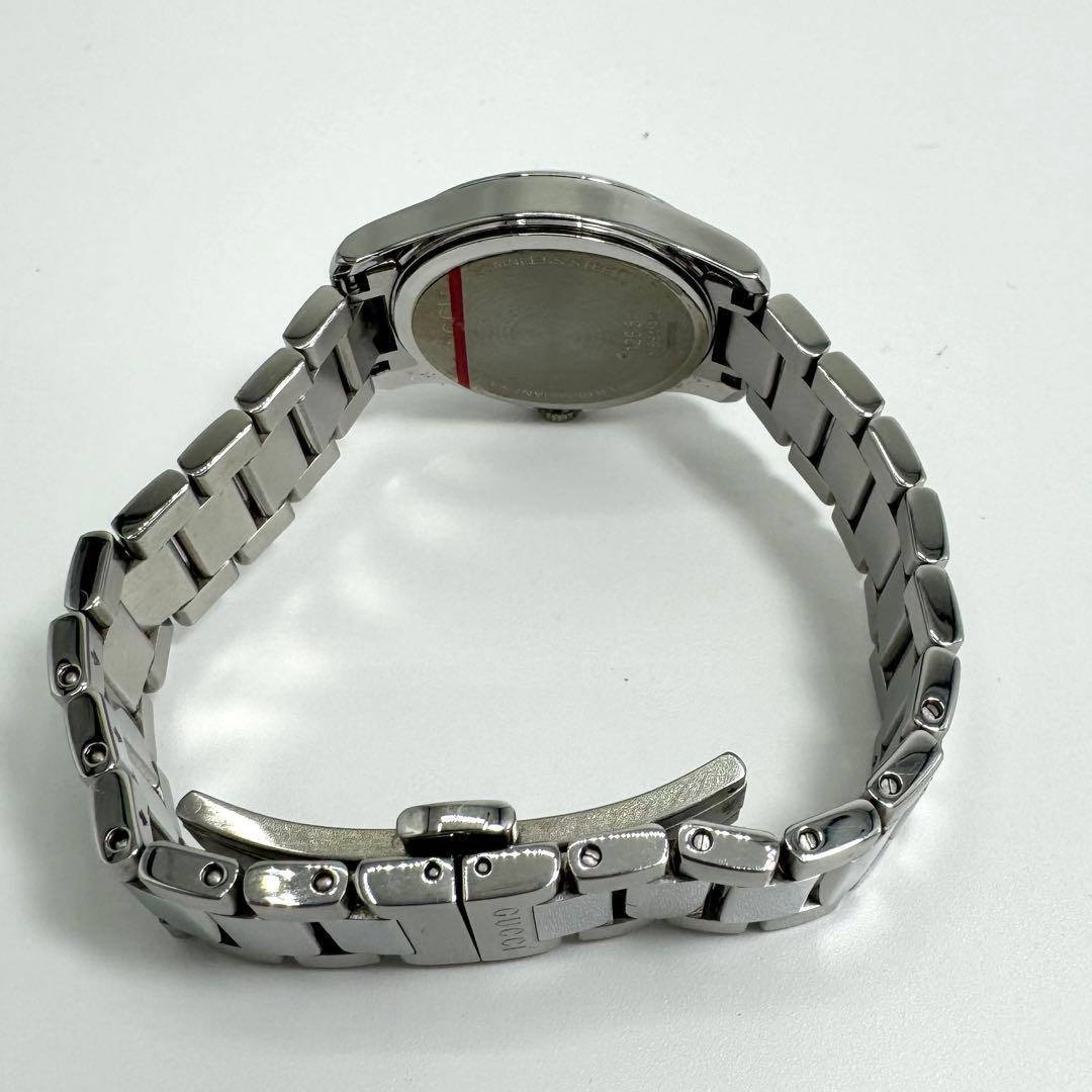 【美品】GUCCI 腕時計 126.5 シルバー ピンクゴールド G ロゴ