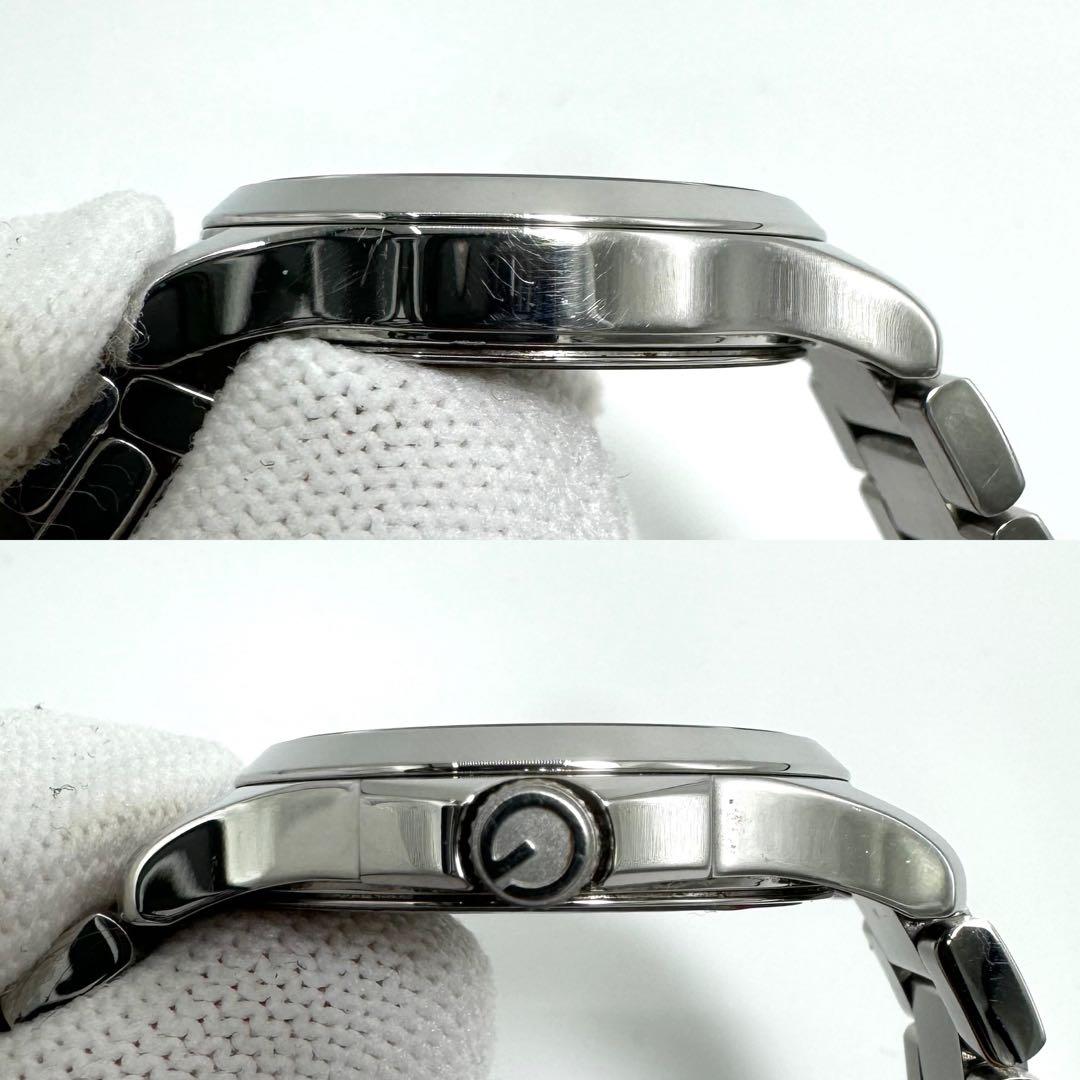 【美品】GUCCI 腕時計 126.5 シルバー ピンクゴールド G ロゴ