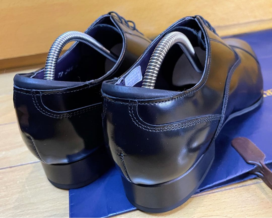 新品リーガル皮革レザーシューズストレートチップスクラッチタフレザー24.5