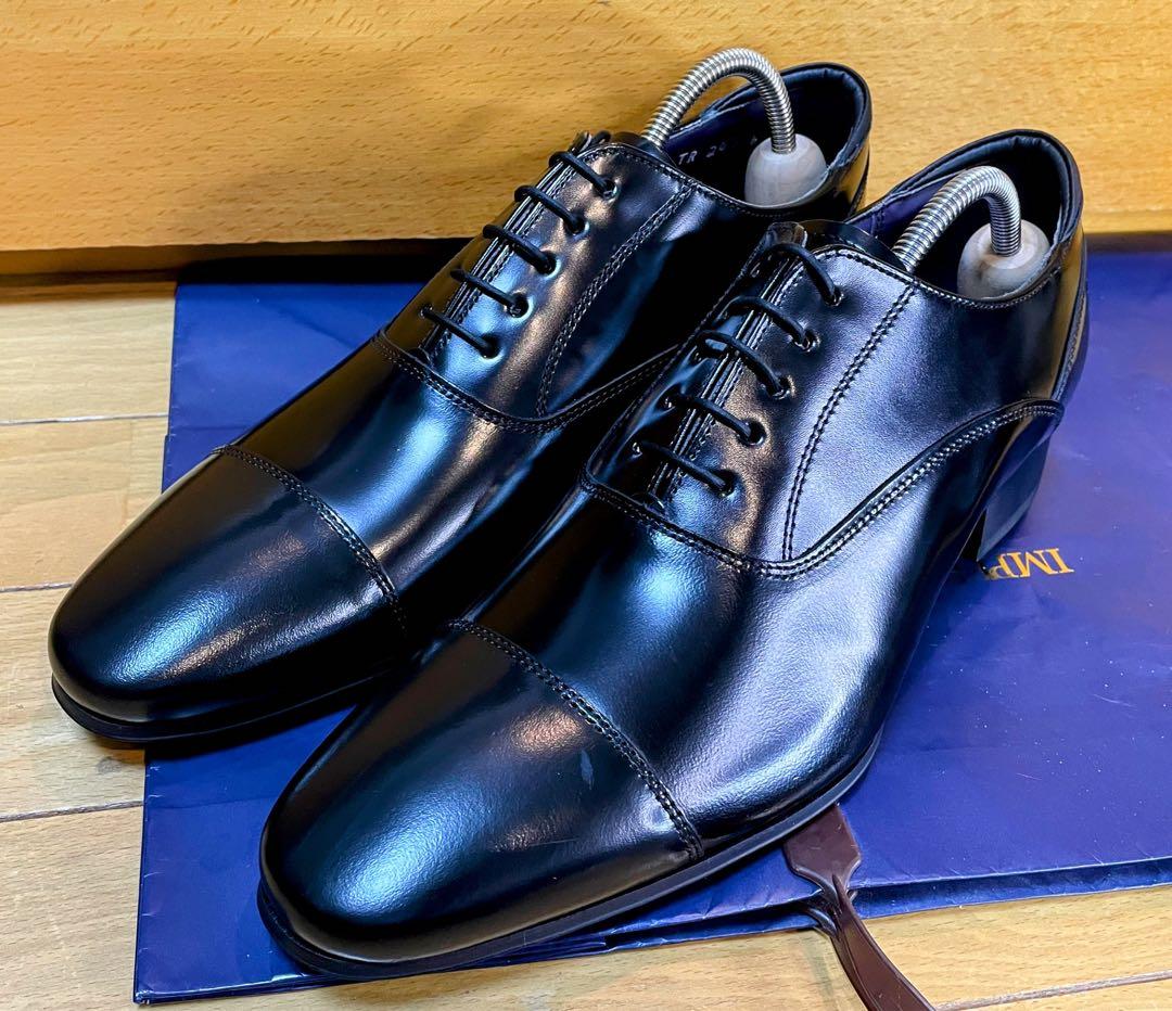 新品リーガル皮革レザーシューズストレートチップスクラッチタフレザー24.5