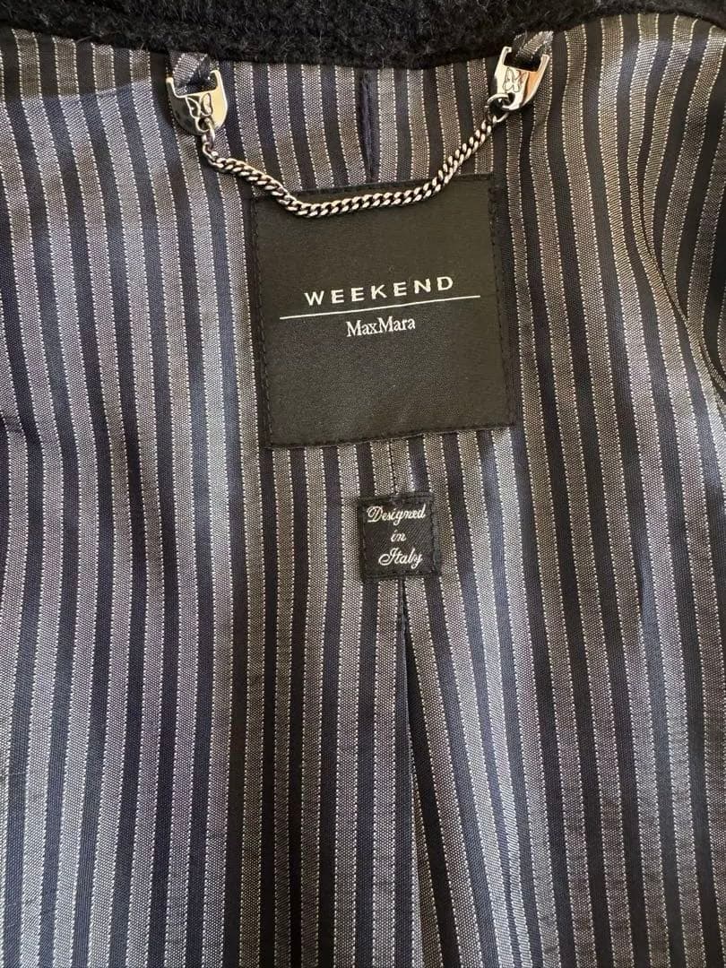 WEEKEND Max Mara 黒　ウールコート