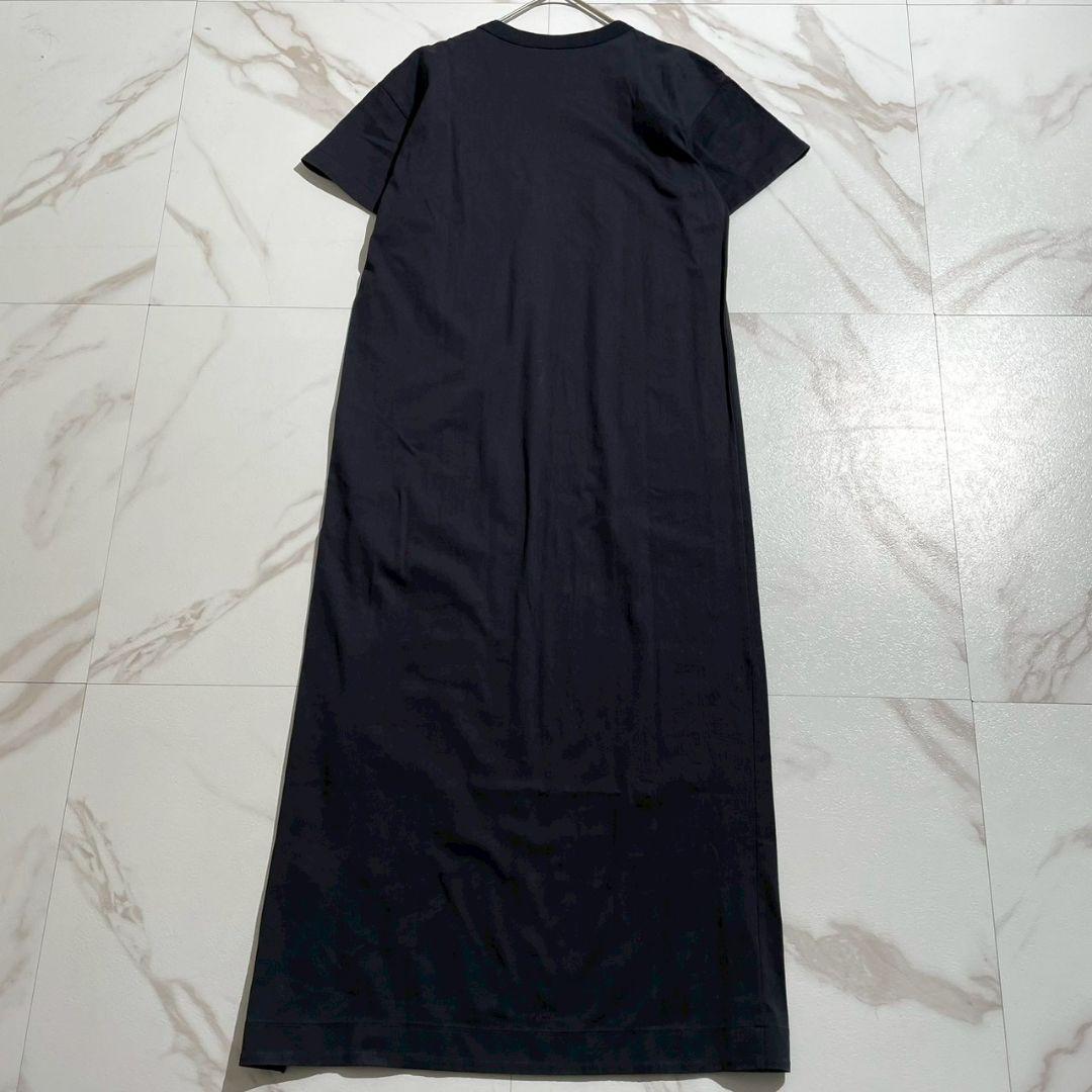 美品/24年モデル☆サカイ　コットンジャージードレス　半袖　ロング　刺繍