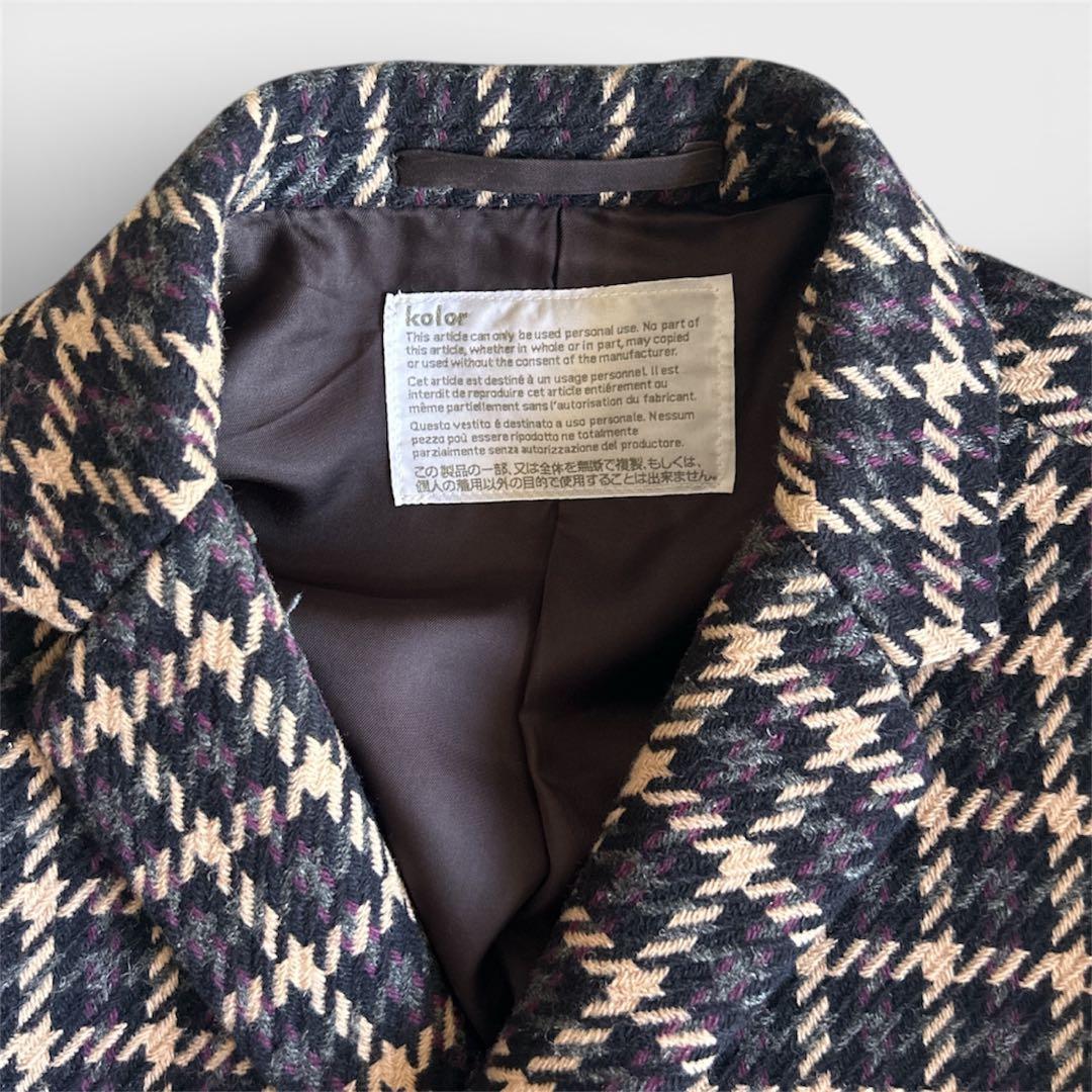 kolor（カラー）/20AW ビッグガンクラブボンディングウールコート