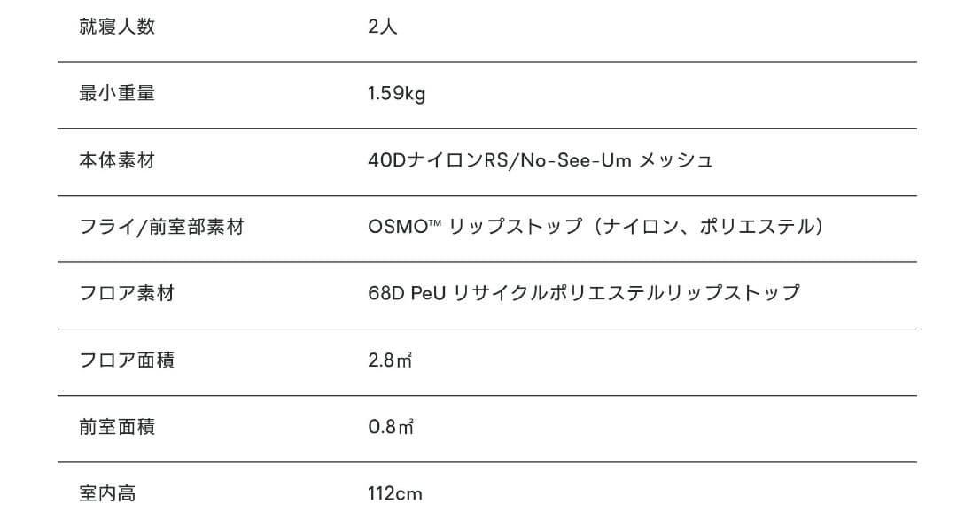 NEMO Atom OSMO 2P 新品未開封 純正フットプリント付 マーシュ