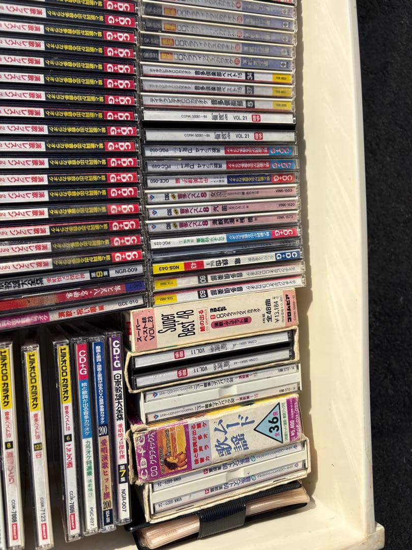 大量　カラオケCD/DVD 300枚以上　まとめ　演歌　レッスン