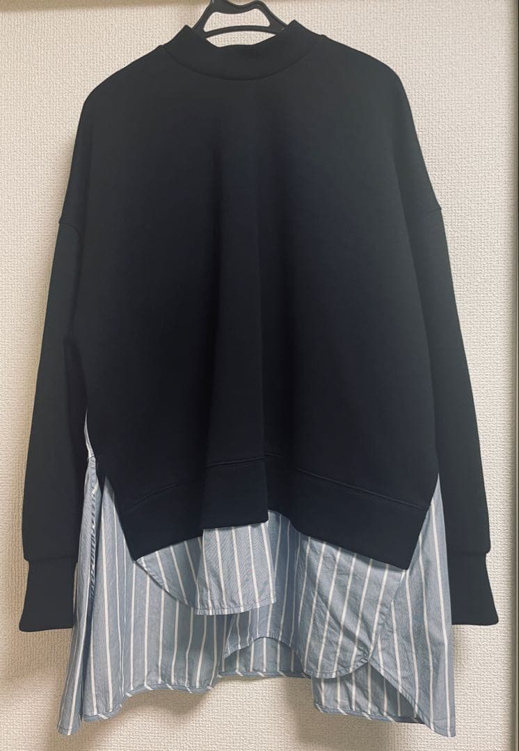 någontstans レイヤードスウェット M ブラック