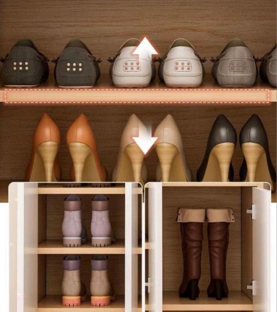 木製北欧シューズボックス 下駄箱 靴箱 ナチュラル ホワイト 北欧