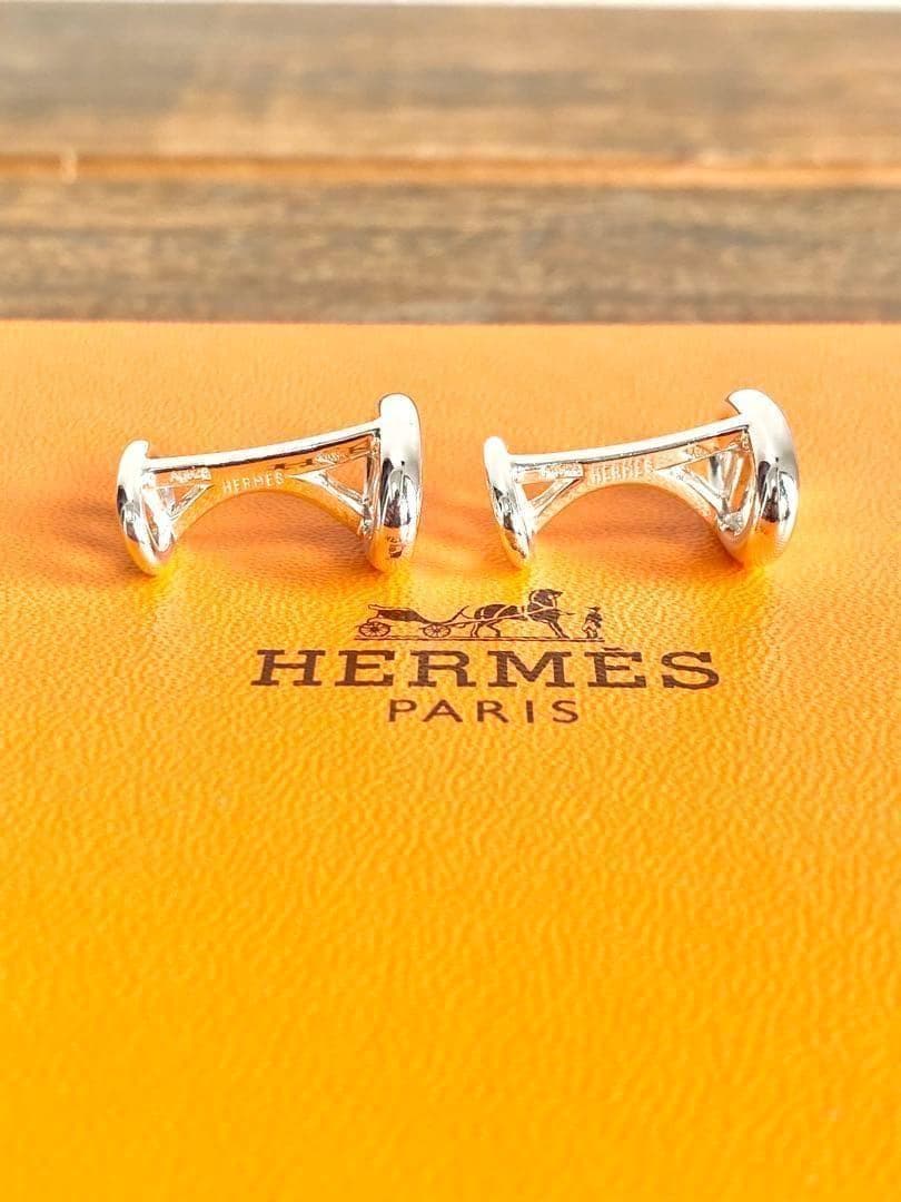 HERMES エルメス 925シルバー シェーヌダンクル カフリンクス カフス
