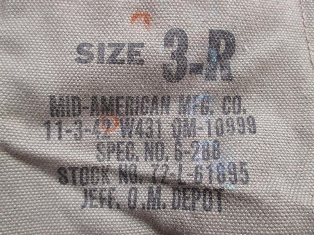 未使用　WW2　米軍放出品　M1938　ブーツ　レギンス　サイズ3R