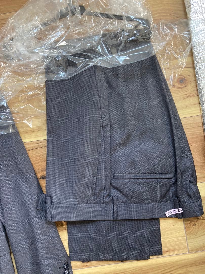 【極美品】CROWDED CLOSETグレー チェック スリーピーススーツ