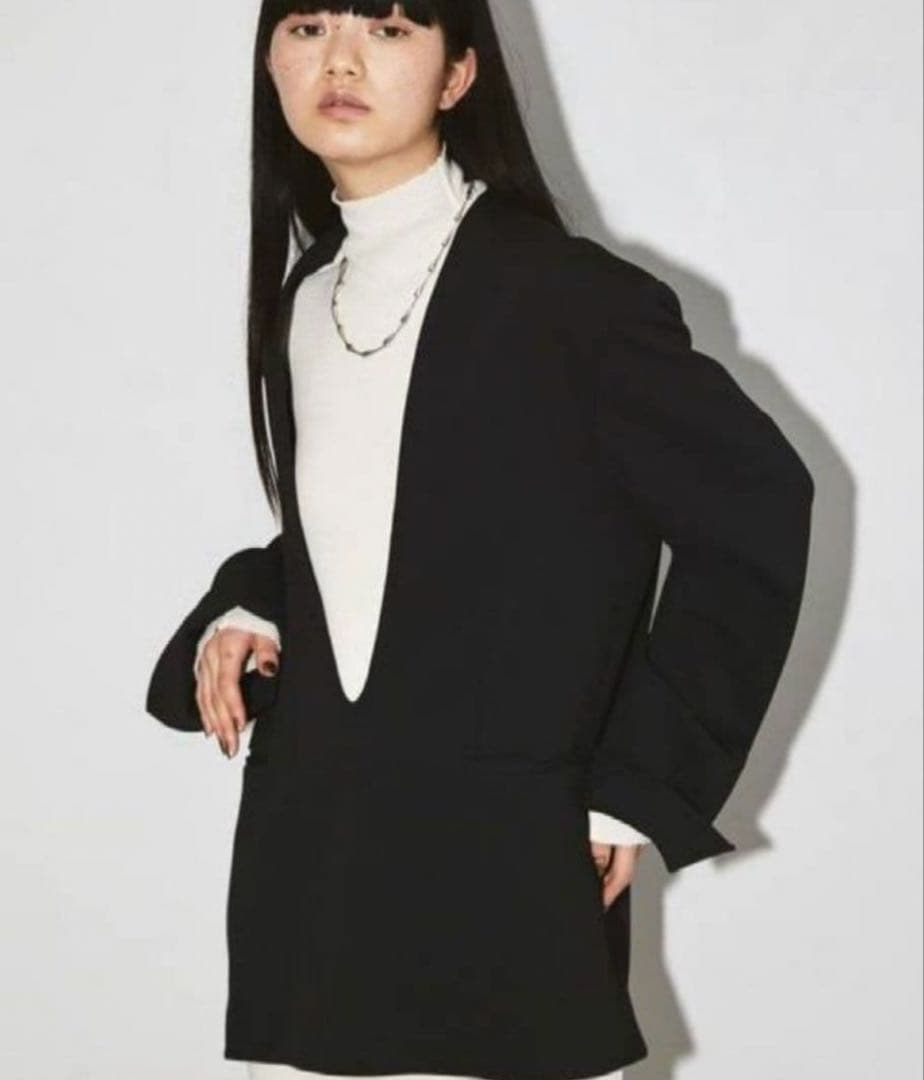 todayful Uneck Pullover Jacket 38 黒