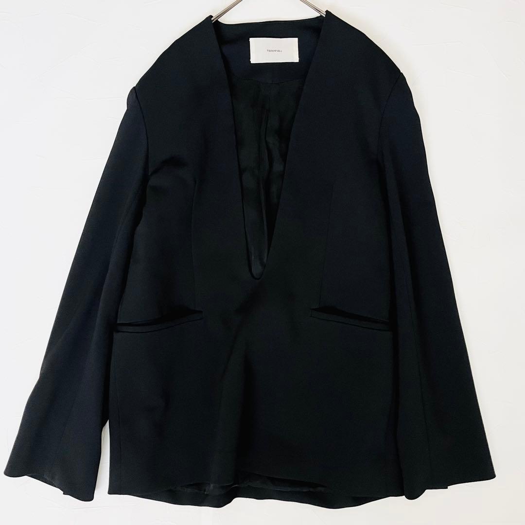 todayful Uneck Pullover Jacket 38 黒