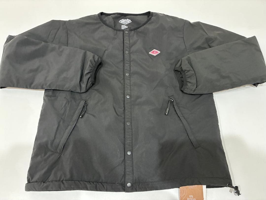 DANTON ダントン インサレーション ノーカラーストレッチナイロンジャケット